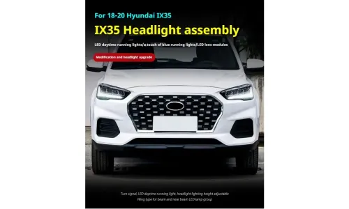 Фары передние LED с ходовыми огнями для Hyundai IX35 (2018-2020), комплект, комплект, FT Carlight Carlight — фото 5