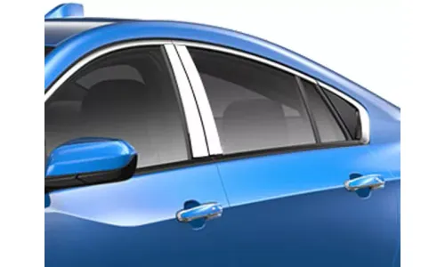 Накладки стоек дверей из нержавеющей стали 4 шт отделка двери QAA для Chevy Volt 2016-2019 — фото 1