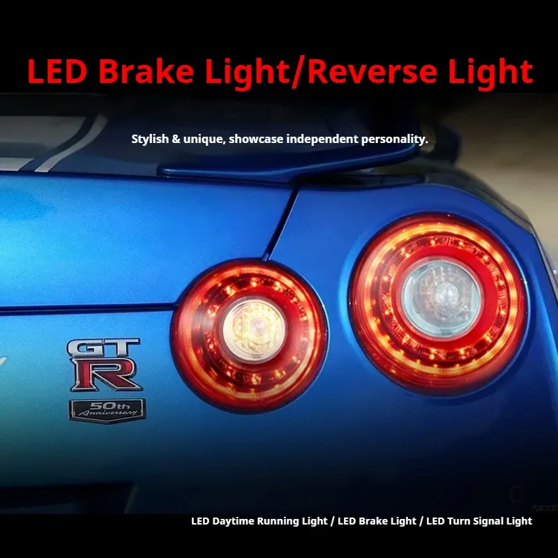 Задние LED-фонари динамический поворотник для Nissan GT-R (2008-2023), комплект, комплект, FT Carlight Carlight — фото 4