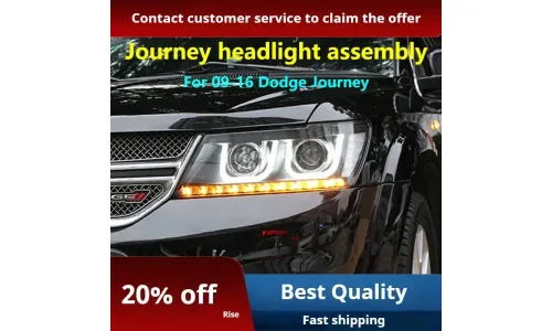 Фары передние LED с ходовыми огнями для Dodge Journey/Freemont (2009-2016), комплект, комплект, FT Carlight Carlight — фото 2