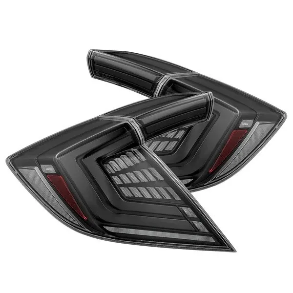 Фонари задние светодиодные Alpha-Black NOVA Prismatic для Civic Hatchback 2016–2021, AlphaRex — фото 1