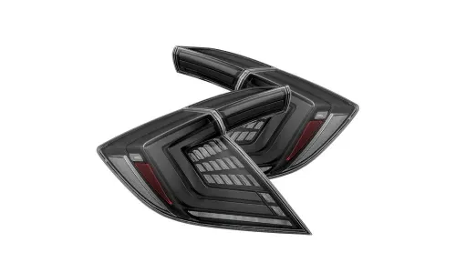 Фонари задние светодиодные Alpha-Black NOVA Prismatic для Civic Hatchback 2016–2021, AlphaRex — фото 1