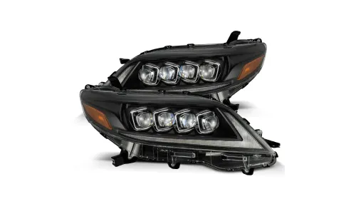 Фары светодиодные Black NOVA для Toyota Sienna L/LE/XLE 2011–2020, AlphaRex — фото 1