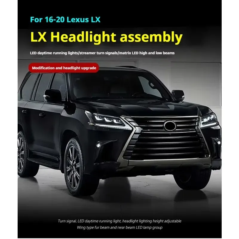 Фары передние LED с ходовыми огнями для Lexus LX570 (2016-2020), комплект, комплект, FT Carlight Carlight — фото 4