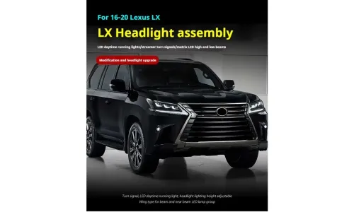 Фары передние LED с ходовыми огнями для Lexus LX570 (2016-2020), комплект, комплект, FT Carlight Carlight — фото 4