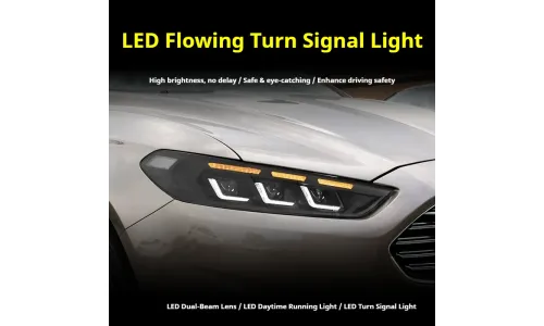 Фары передние LED с ходовыми огнями для Ford Mondeo/Fusion (2013-2016), комплект, комплект, FT Carlight Carlight — фото 3