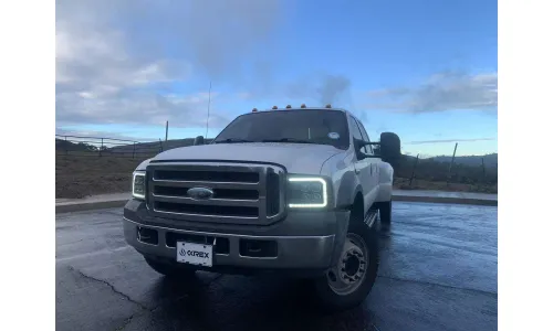 Фары проекторные светодиодные Black Nova для Ford F-250/350/450 2005–2007, AlphaRex — фото 2