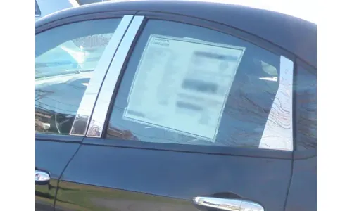 Накладки стоек дверей из нержавеющей стали 6 шт отделка окон QAA для Dodge Dart 2013-2017 — фото 1