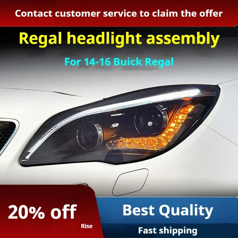 Фары передние LED с ходовыми огнями для Buick Regal / Opel Insignia (2014-2016), комплект, комплект, FT Carlight Carlight — фото 2
