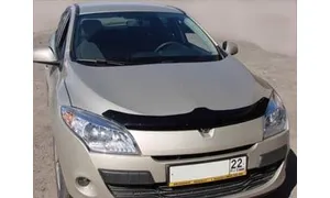 Дефлектор капота темный RENAULT MEGANE 3, hb 5D 2008-2014 / Рено Меган — фото 1