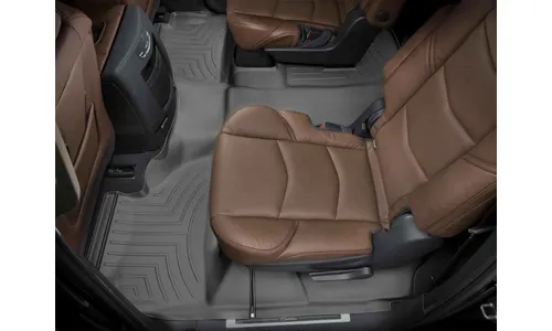Ковры салона Floorliners HP, 2-3 ряд Cadillac Escalade ESV 2015-2020, черный, Weathertech — фото 1