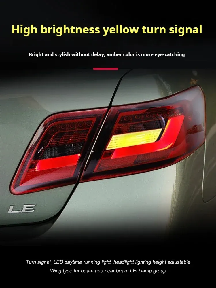 Задние LED-фонари динамический поворотник для Toyota Camry (2007-2011), комплект, комплект, FT Carlight Carlight — фото 4