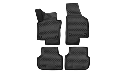 Коврики 3D в салон подходит для VW Jetta (VI, VIp) 2010-2018, 4 шт. (Повышенная устойчивость, повышенная износостойкость) / Фольксваген Джетта — фото 1