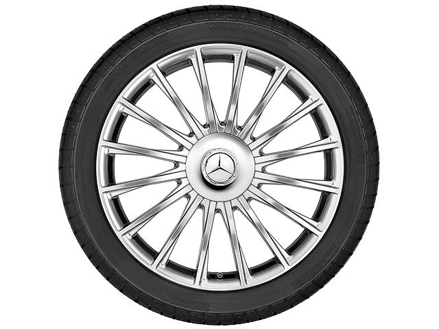 Диск колесный R20 Mercedes W222 S-class/С217 S-class coupe , серебристый, многоспицовый, задняя ось, оригинал — фото 1