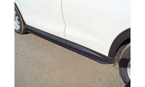Пороги алюминиевые "Slim Line Black" 1820 мм INFQX5018-21B — фото 1