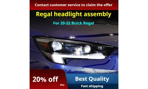 Фары передние LED с ходовыми огнями для Buick Regal (2020-2024), комплект, комплект, FT Carlight Carlight — фото 2