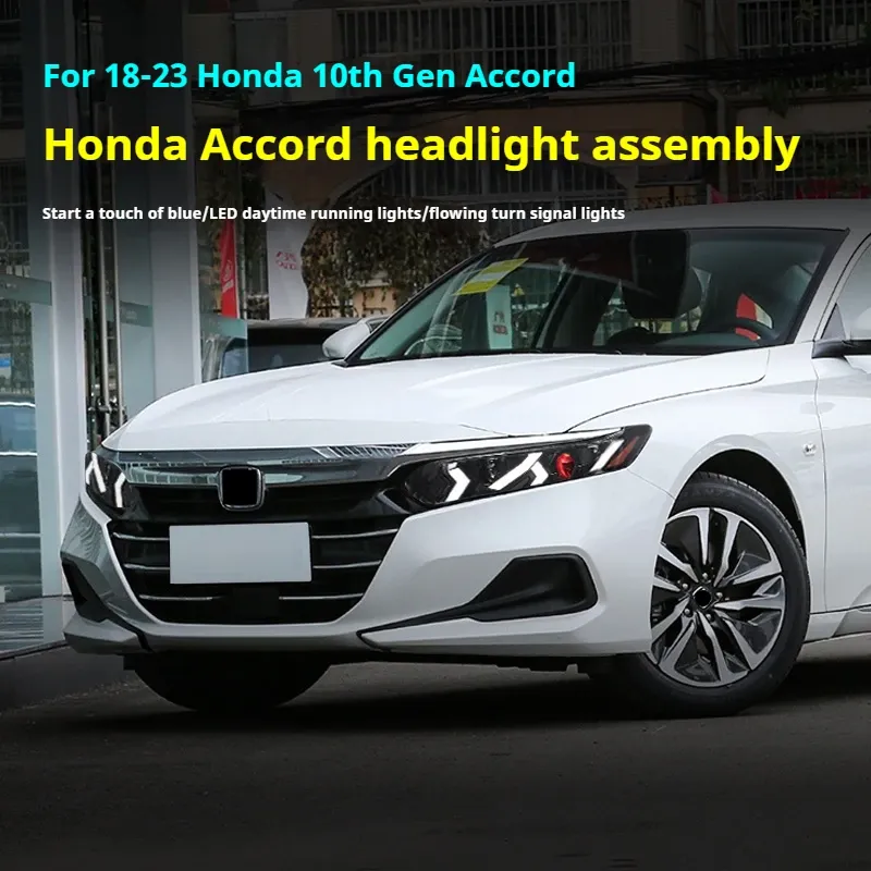 Фары передние LED с ходовыми огнями для Honda Accord 10 (2018-2023), комплект, комплект, FT Carlight Carlight — фото 5