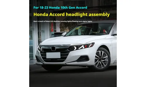 Фары передние LED с ходовыми огнями для Honda Accord 10 (2018-2023), комплект, комплект, FT Carlight Carlight — фото 5