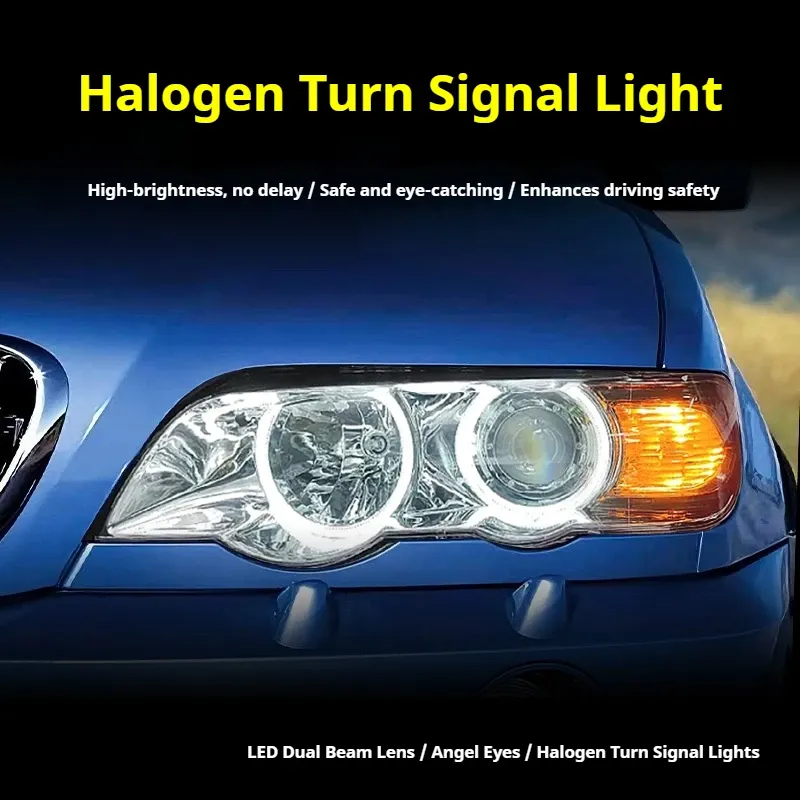 Фары передние LED с ходовыми огнями для BMW X5 E53 (1998-2003), комплект, комплект, FT Carlight Carlight — фото 3