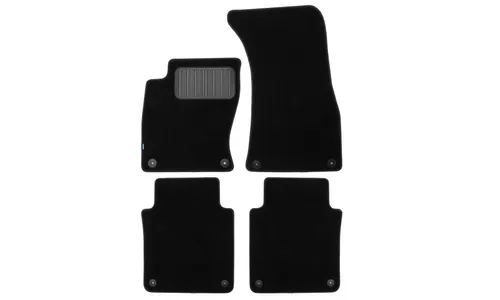 Коврики в салон Klever Premium AUDI A8 Long АКПП 2002-2005, 2005-2007, 2007-2010, седан, 4 шт. (текстиль) / Ауди А8 — фото 1