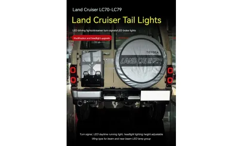 Задние LED-фонари динамический поворотник для Toyota Land Cruiser 70 (1984-2024), комплект, комплект, FT Carlight Carlight — фото 2