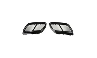 Чёрные накладки Black Style для заднего диффузора Volkswagen Golf 8 R-Line — фото 1