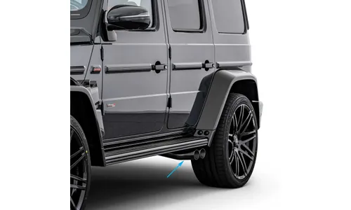 Клапанная выхлопная система BRABUS для Mercedes-AMG G 63 W463A, чёрный хром — фото 1