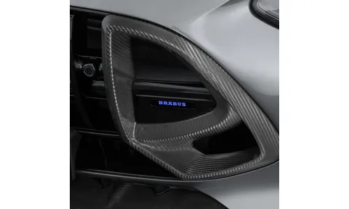 Комплект глянцевых карбоновых вставок решетки Brabus для Mercedes-AMG GT C192 — фото 2