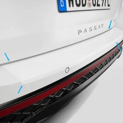 Защитная пленка заднего бампера Volkswagen Passat B9 Variant, прозрачная — фото 1