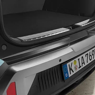 Черная защитная пленка заднего бампера Kia EV3, кроме GT-Line — фото 1