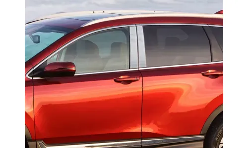 Накладки стоек дверей из нержавеющей стали 4 шт отделка двери QAA для Honda CR-V 2017-2021 — фото 1