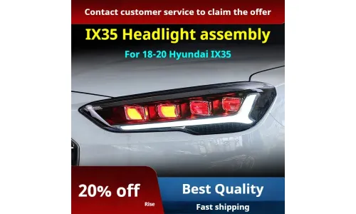 Фары передние LED с ходовыми огнями для Hyundai IX35 (2018-2020), комплект, комплект, FT Carlight Carlight — фото 2