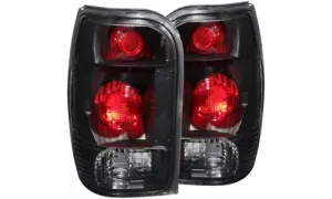 Ford Explorer 1998 1999 2000 2001 задние фонари, цвет черный, коплект, ANZO USA — фото 1