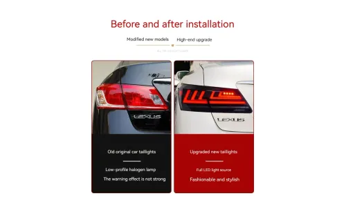 Задние LED-фонари динамический поворотник для Lexus ES (2006-2012), комплект, комплект, FT Carlight Carlight — фото 7