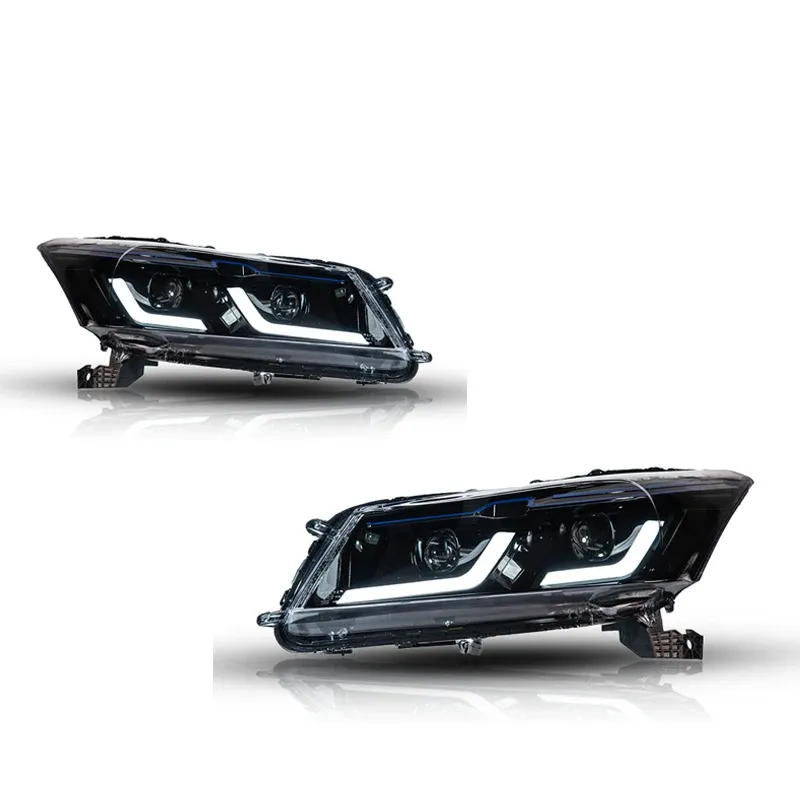 Фары передние LED с ходовыми огнями для Honda Accord 8 (2008-2013), комплект, комплект, FT Carlight Carlight — фото 6