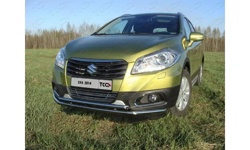 Защита передняя нижняя (двойная) 42,4/42,4 мм SUZSX414-03 — фото 1