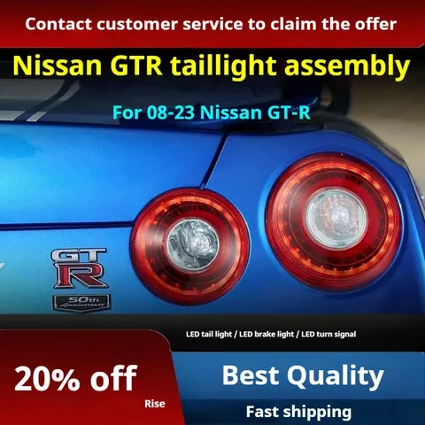 Задние LED-фонари динамический поворотник для Nissan GT-R (2008-2023), комплект, комплект, FT Carlight Carlight — фото 2