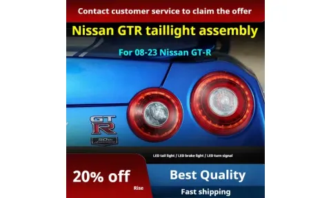 Задние LED-фонари динамический поворотник для Nissan GT-R (2008-2023), комплект, комплект, FT Carlight Carlight — фото 2