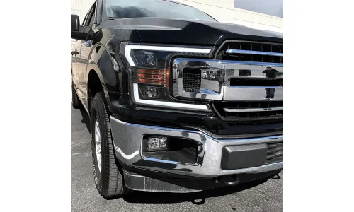 Фары проекторные галогеновые PRO Black для Ford F-150 XL/XLT 2018–2020, AlphaRex — фото 5