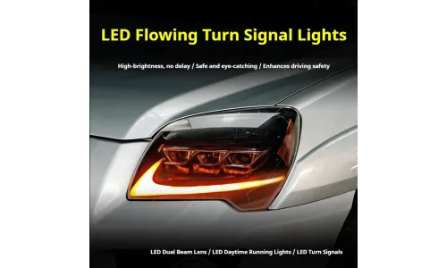 Фары передние LED с ходовыми огнями для Kia Sportage (2007-2012), комплект, комплект, FT Carlight Carlight — фото 3