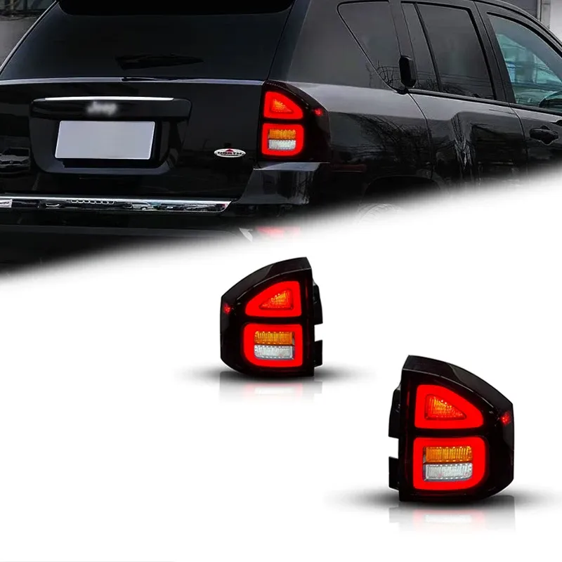 Задние LED-фонари динамический поворотник для Jeep Compass (2011-2016), комплект, комплект, FT Carlight Carlight — фото 1