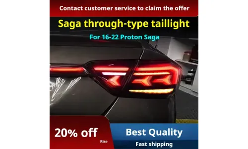 Задние LED-фонари динамический поворотник сквозные для Proton Saga (2016-2022), комплект, комплект, FT Carlight Carlight — фото 1