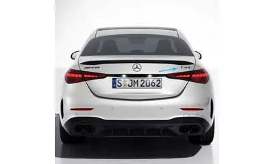 Шильдик C43 Mercedes-Benz C W206 на крышку багажника, темный хром — фото 1