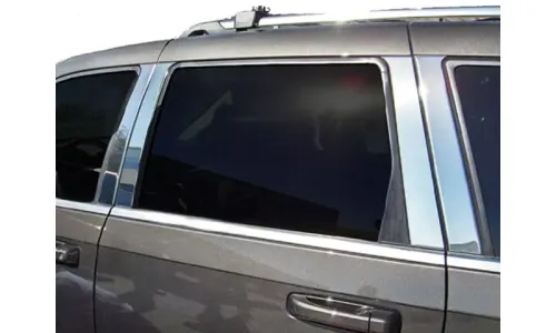 Накладки стоек дверей из нержавеющей стали 8 шт крышки QAA для Grand Cherokee 05-10 — фото 1