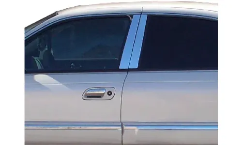 Накладки стоек дверей из нержавеющей стали 4 шт отделка двери QAA для Lincoln Continental 98-02 — фото 1
