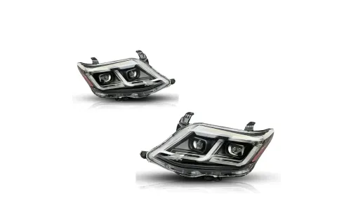 Фары передние LED с ходовыми огнями для Toyota Fortuner (2011-2015), комплект, комплект, FT Carlight Carlight — фото 6