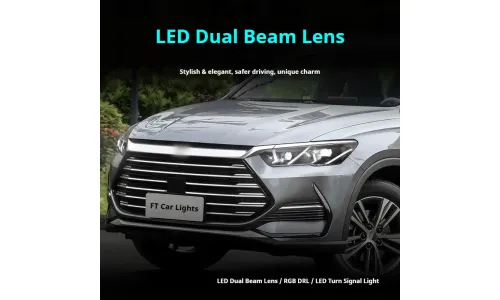 Фары Full LED проектор ДХО RGB для BYD Song Pro (2019-2024), комплект, комплект, FT Carlight Carlight — фото 4