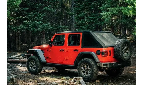 Крыша Jeep Wrangler JL 4D, мягкая, складная, материал Black Diamond, Bestop — фото 5
