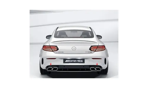 Задний диффузор C 63 S AMG для Mercedes-Benz C-Класса C205/A205, стандартная отделка — фото 1