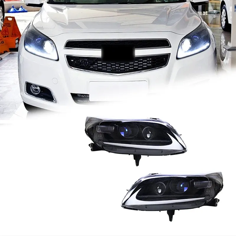Фары передние LED с ходовыми огнями для Chevrolet Malibu (2012-2014), комплект, комплект, FT Carlight Carlight — фото 1